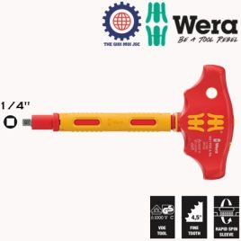Tay vặn tuýp chữ T tự động cách điện Wera 05005121001 410 i VDE A RA 1/4″