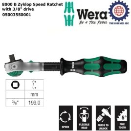 Tay vặn tròng cóc Wera 8000 B Zyklop Speed Ratchet with 3/8″ drive Wera 05003550001