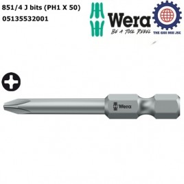 Đầu vít Wera PH1 x 50mm 851/4 J bits Wera 05135532001