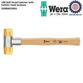 Búa cao su gỗ tần bì 5x320mm 100 Soft-faced hammer with Cellidor head sections Wera 05000025001