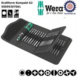 Bộ dụng cụ mở vít Wera Kraftform Kompakt 62 Wera 05059297001