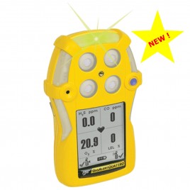 BW Gas Alert Quattro Multi-Gas Detector H2S, CO, O2 and LEL ( NEW)