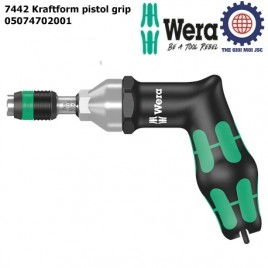 Wera 05074702001 Kraftform 7442 Hexagon Torque Screwdriver, 1/4″ Head, 3.0-6.0 Nm Variable Torque Adjustment Range