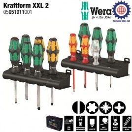 Bộ tua vít điện 12 chiếc tổng hợp Kraftform XXL 2 (350 PH,355 PZ,367 TORX,160 i VDE) Wera 05051011001