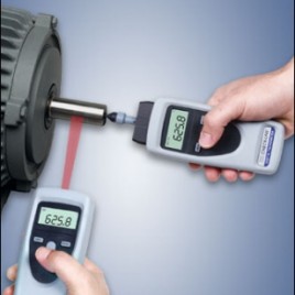Combination Contact and Non-Contact Digital Tachometer