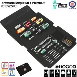 Bộ dụng cụ cao cấp bảo trì & sửa chữa Kraftform Kompakt SH 1 PlumbKit Wera 05135927001