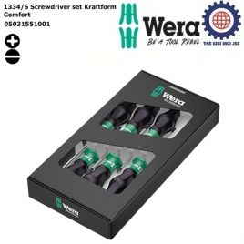 Bộ tua vít 1334/6 Screwdriver set Kraftform Comfort Wera 05031551001