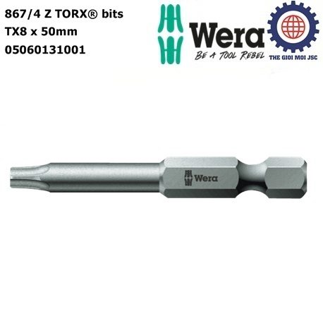 Dau vit hoa thi Tx 8 50mm Wera 05060131001