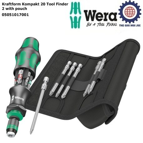 Bo Kraftform Kompakt 20 Tool Finder 2 with pouch Wera 05051017001