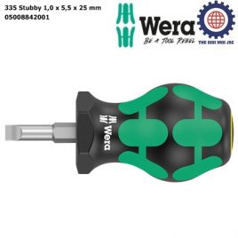 Tua vít dẹp ngắn 335 Stubby 1,0 x 5,5 x 25 mm Wera 05008842001