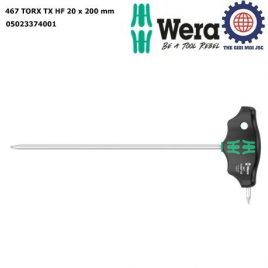 Tay vặn hoa thị chữ T 467 TORX TX HF 20 x 200 mm với chức năng giữ vít Wera 05023374001