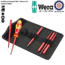 Bộ tua vít cách điện 7 chiếc Kraftform Kompakt VDE 7 Universal 1 Wera 05003470001