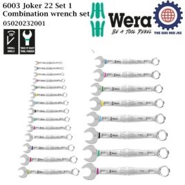 Bộ cờ lê đầu tròng 22 cái Wera 05020232001 6003 Joker 22 Set 1 Combination wrench set