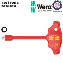 Tay vặn T cách điện Wera 05005120001 410 i VDE B VDE-insulated T-handle adapter screwdriver for 3/8″ sockets