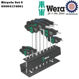 Dụng cụ cho xe đạp Wera Bicycle Set 6 với T lục giác và hoa thị Wera giữ vít Wera 05004174001