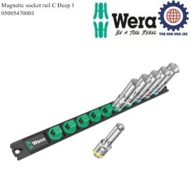 Bộ tuýp dài 1/2″ Magnetic socket rail C Deep 1 gồm 6 cái Wera 05005470001