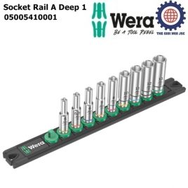Bộ tuýp dài 1/4″ Magnetic socket rail A Deep 1 gồm 9 cái Wera 05005410001