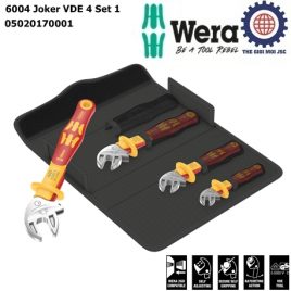Bộ cờ lê tự điều chỉnh cách điện Wera 05020170001 6004 Joker VDE 4 Set 1 VDE-insulated self-setting spanner set