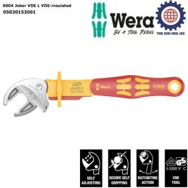Cờ lê tự điều chỉnh cách điện L 16-19mm Wera 05020153001 6004 Joker VDE L VDE-insulated self-setting spanner
