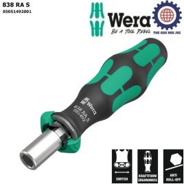 Cán vít tự động 1/4″ Wera 05051492001 838 RA S Bitholding screwdriver