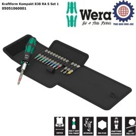 Bộ dụng cụ mở vít cán vít tự động Wera 05051060001 Kraftform Kompakt RA Set 1 gồm 14 chi tiết các đầu vít nhiều màu sắc