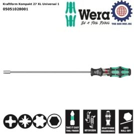 Dụng cụ mở vít đa năng Wera 05051028001 Kraftform Kompakt 27 XL Universal 1 dài 300mm