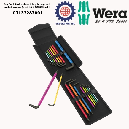 Big Pack Multicolour L-key hexagonal socket screws (metric) – TORX set 1 – the gioi moi jsc